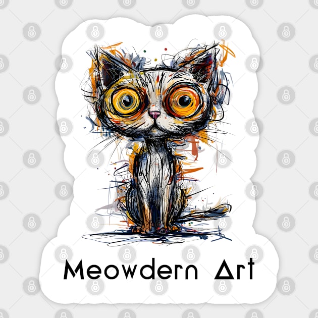 Meowdern Art Sticker by TurnEffect